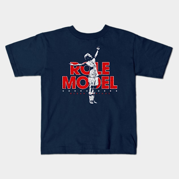 Role Model - Megan Rapinoe Kids T-Shirt by huckblade